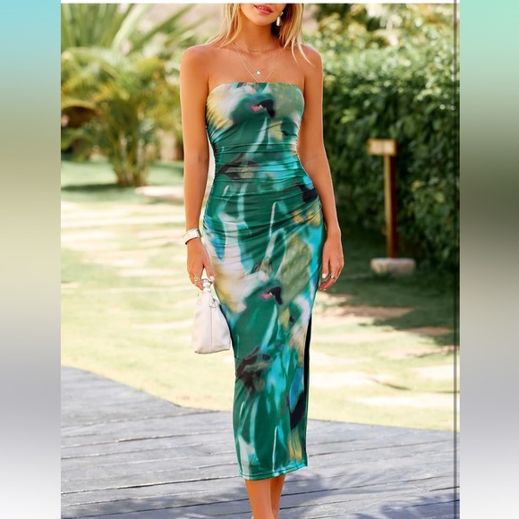 PrettyGarden Dresses & Skirts - Multicolor Strapless Dress